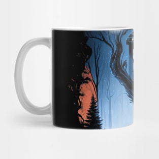 Tardis in the woods Mug